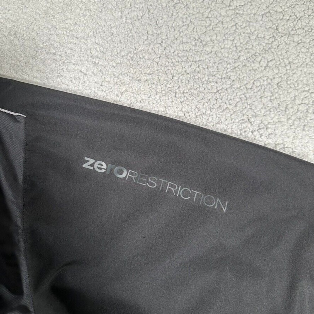 Zero Restriction Windbreaker Mens XL Black Tour Series 1/4 Zip Golf Pockets Logo - Picture 13 of 13